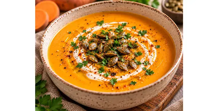 Velouté de patate douce, lait de coco & curry : une recette parfaite pour l'automne