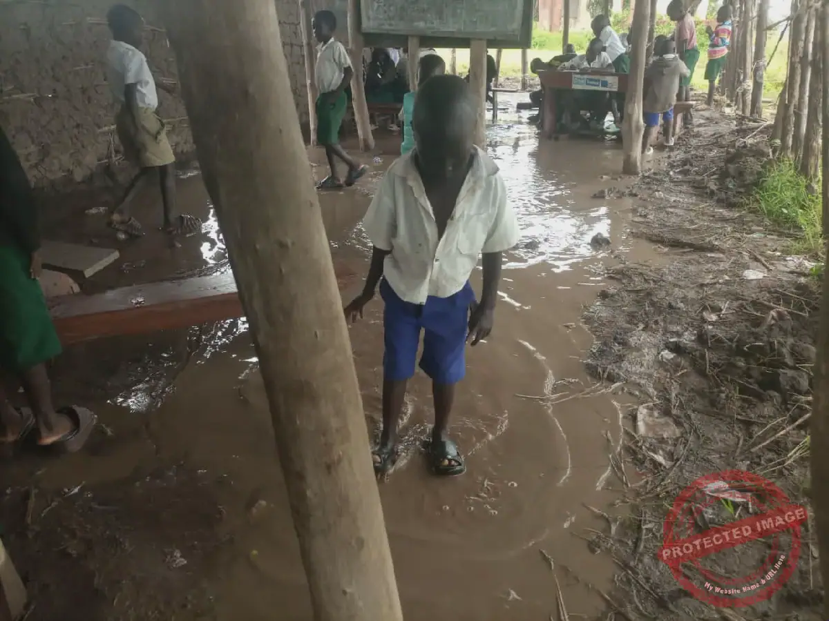 Children in South Sudan's Morobo County Study in Flooded Classrooms