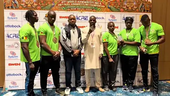 Bras de fer : le Mali décroche deux titres mondiaux en Inde