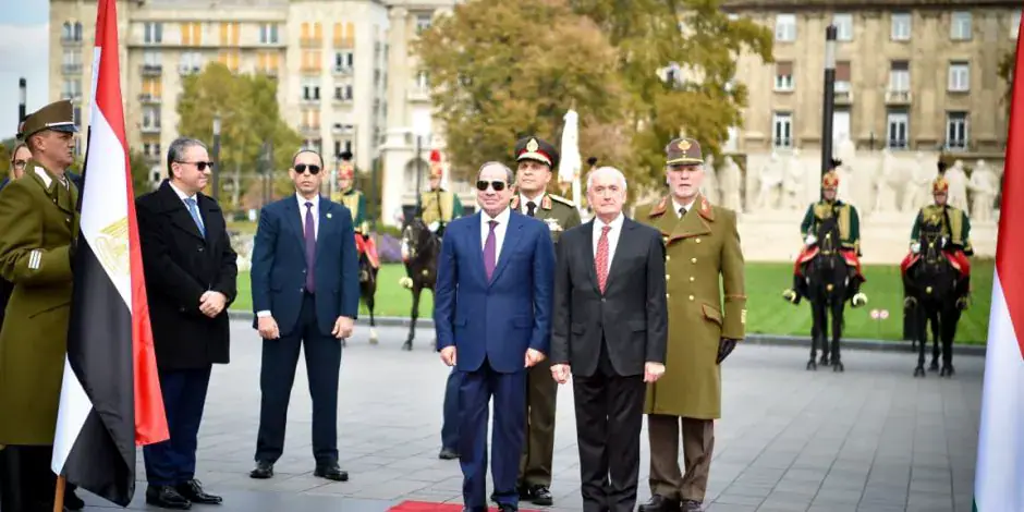 Egyptian President Meets Hungarian Counterpart in Budapest