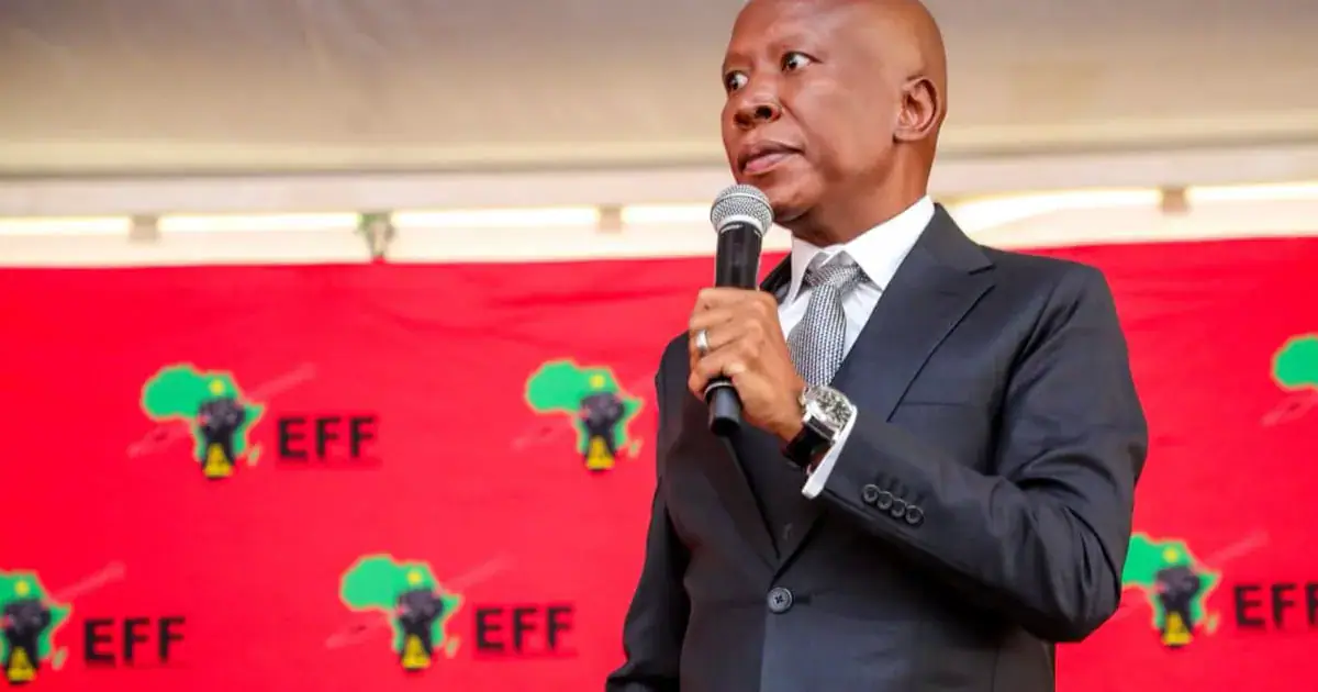 Malema Criticizes Government Over Unreliable Water Supply in South Africa