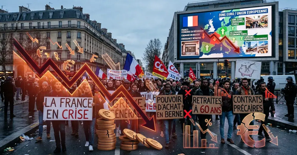 French Economy Contracts for Second Time This Year