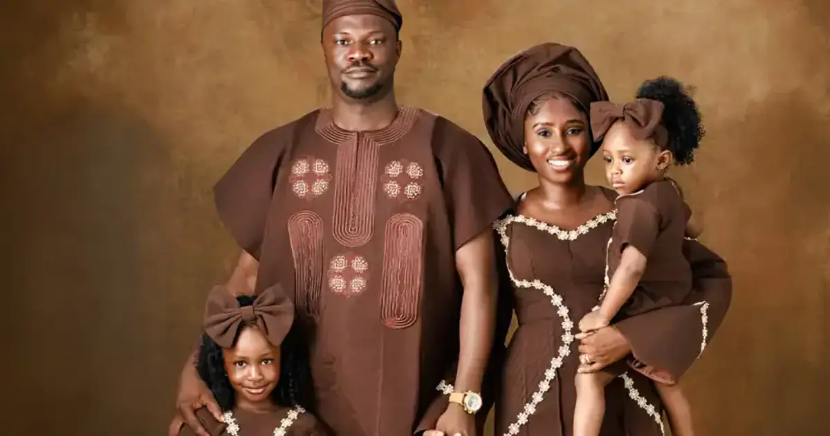 The late artist with his family