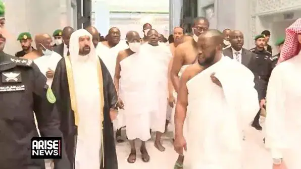At Umrah, Tinubu Prays for Peace, Unity, Harmony in Nigeria