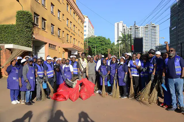 Exim Bank Uganda Champions Community Cleanliness in Nakasero