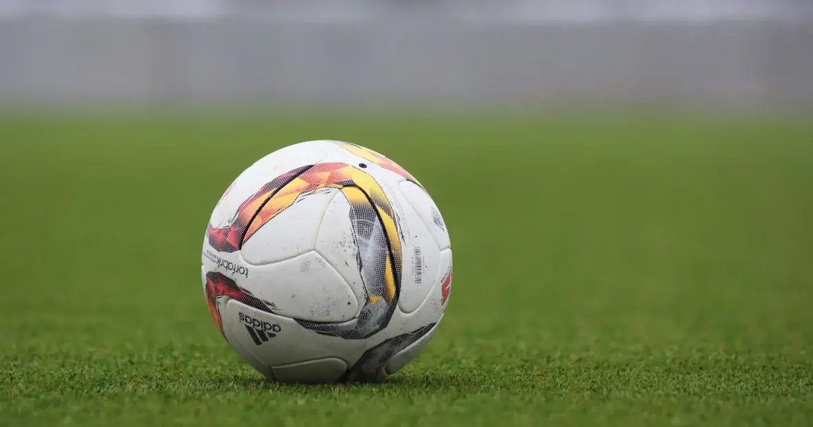 Archive photograph of a football on grass in 2017; not a Carling Knockout match image.