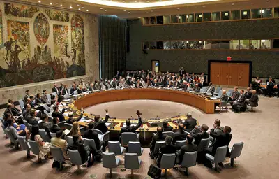The United Nations assembly.