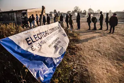 Voting in Johannesburg. (Delwyn Verasamy/M&G)