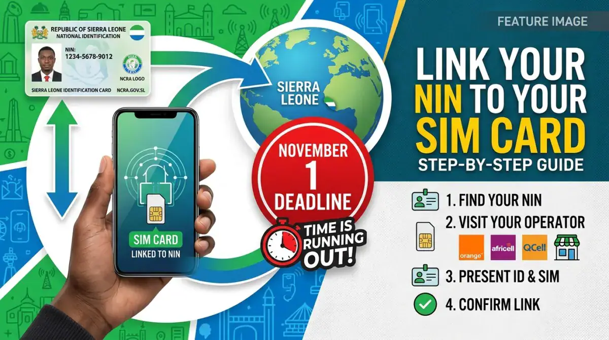 Sierra Leone Mobile Users Must Link NIN to SIM Cards by November 1