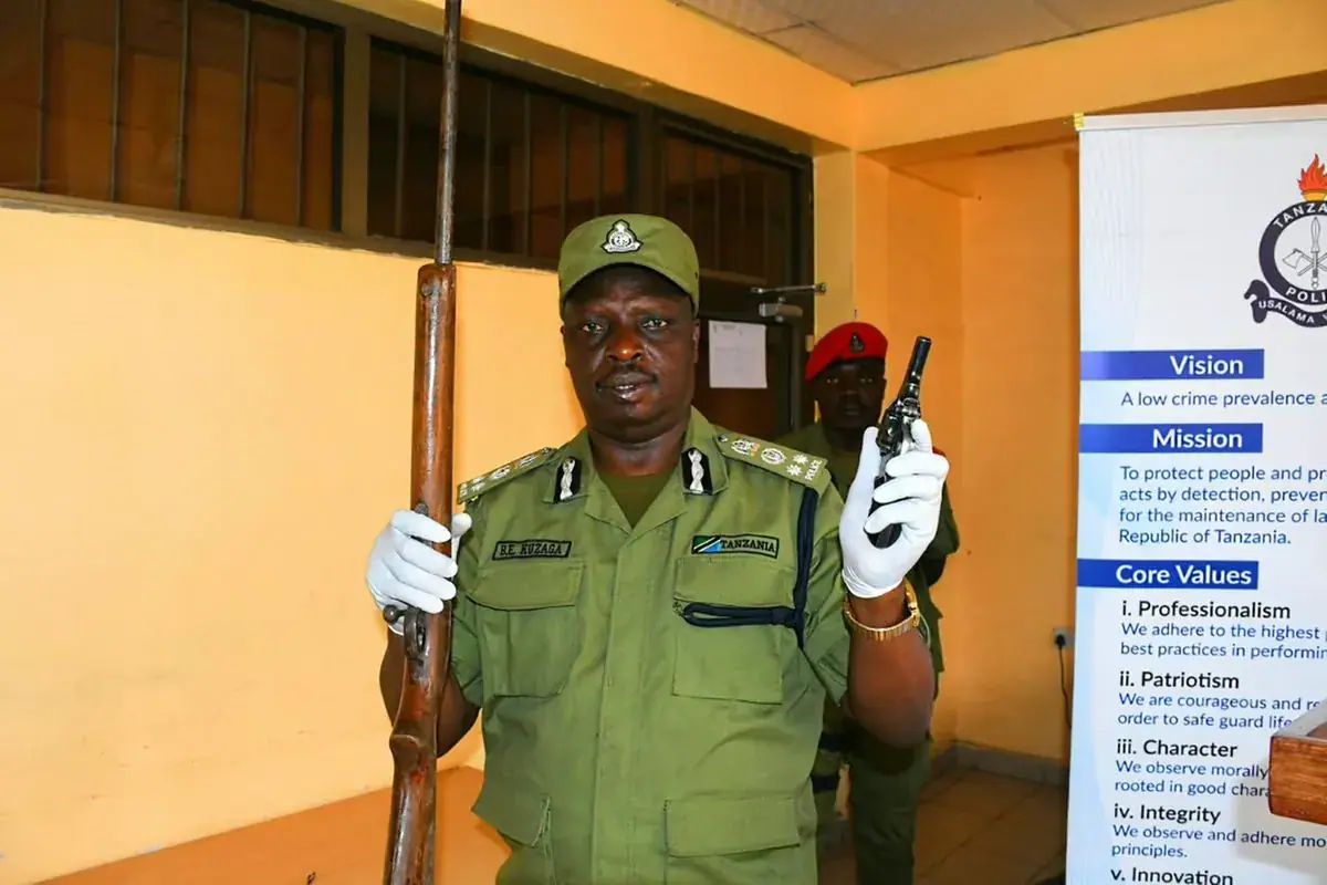 Two Mbeya residents surrender illegal firearms, 22 rounds of ammunition