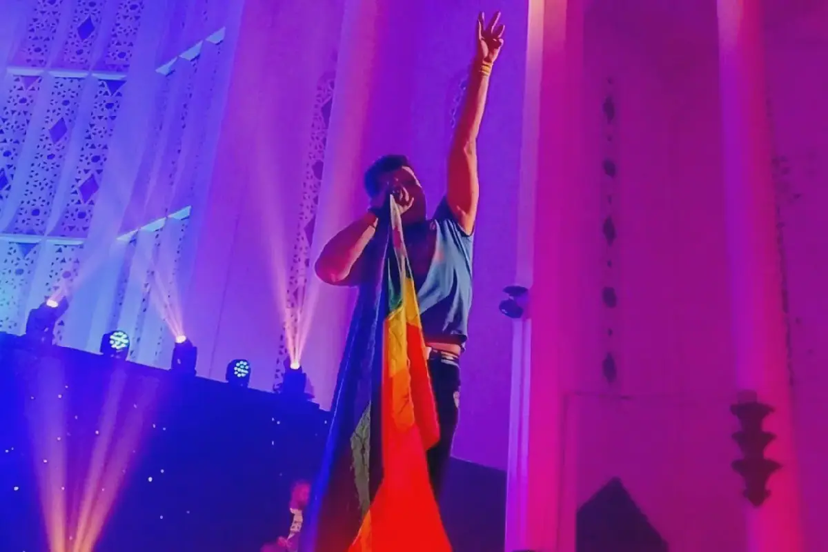 Rainbow Flag Displayed at Coldplay Tribute Concert in Casablanca