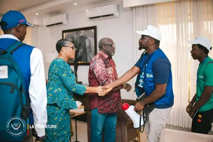 DR Congo Prime Minister Judith Suminwa Receives Census Mapping Agents