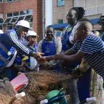 Exim Bank Staff Join National Cleaning Day in Nakasero