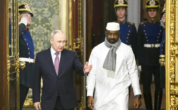 Poutine Hosts Mali's Assimi Goïta at Russia-Africa Summit