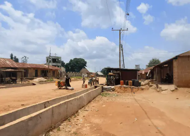 Kafi Koro and the road residents used to flee to neighbouring communities. Source: David Arome.