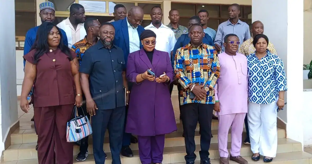 The delegation at Hilla Limann University