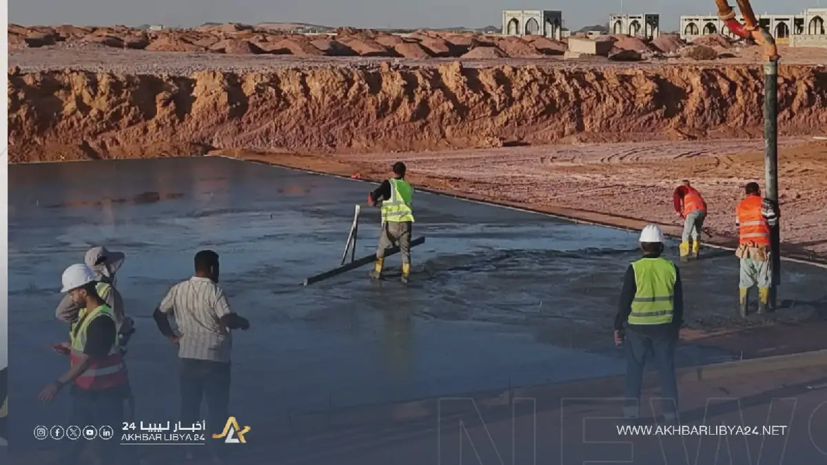 انطلاق مرحلة التأسيس لمشروع فندق قصر الورد في مدينة سبها