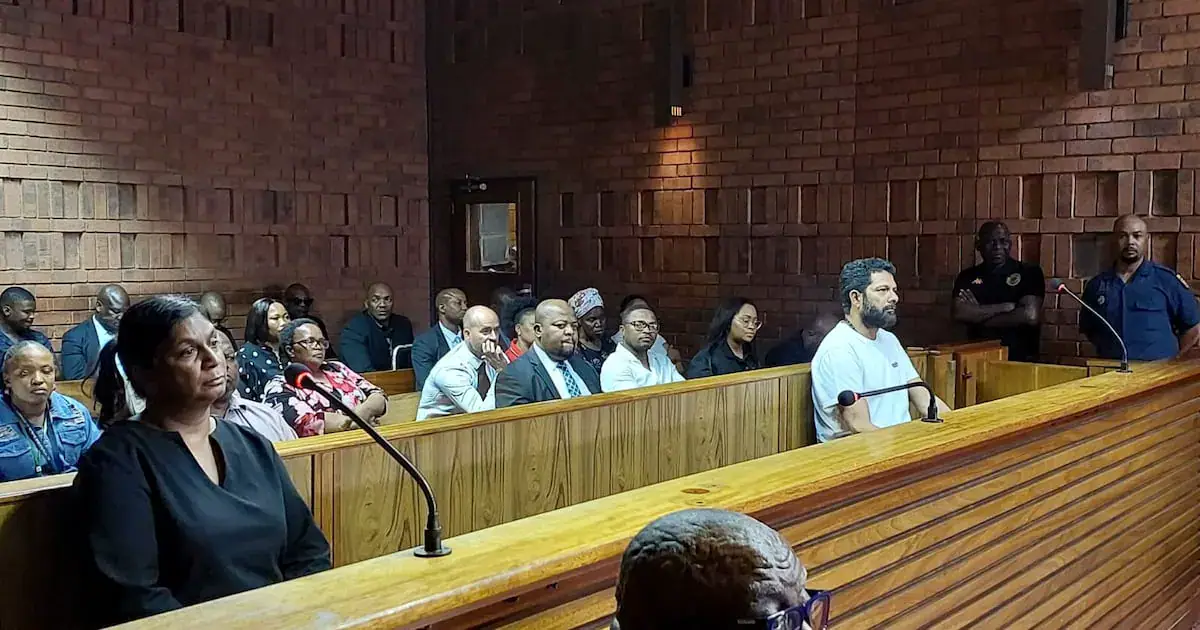 Former Idac head Andrea Johnson and former senior crime intelligence official Maj-Gen Feroz Khan were granted bail by the Pretoria magistrate's court on Friday. Picture: Shonisani Tshikalange