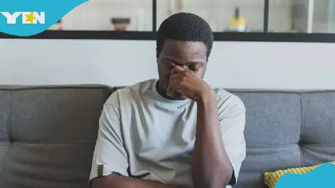 Worried black man