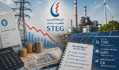 Tunisian State Debt to STEG