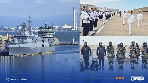 Algerian Naval Commander Oversees Inspection of Frigate "Al-Radic"