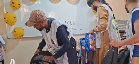 200 Orphans in Algeria's El Bayadh Receive School Bags
