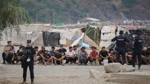 Spain Relocates Hundreds of Migrants from Ceuta Beaches to New Camp
