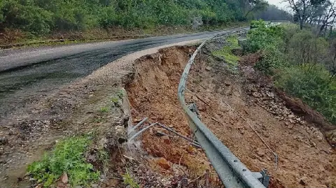 Landslides Block National Road in Tunisia's Jendouba