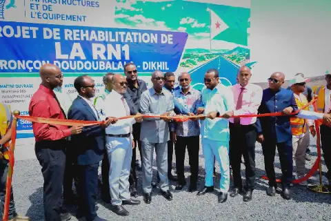 Djibouti Officially Opens Rehabilitated Doudoubalala-Glblalou Road Section