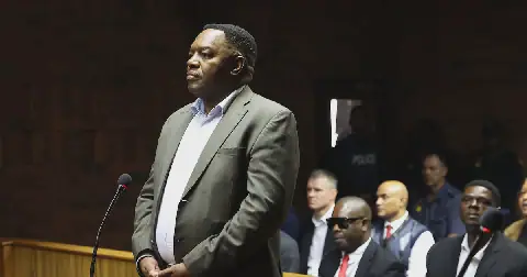 National police commissioner Gen Fannie Masemola in the dock at the Pretoria magistrate's court. File photo: