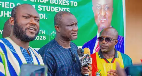 Yendi MP Presents Mattresses and Chop Boxes to 150 SHS 1 Students