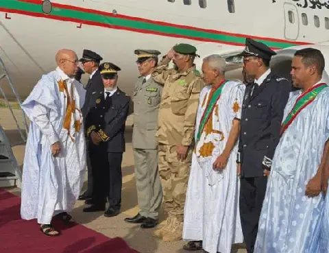 Mauritanian President Begins Working Visit to Adrar Region