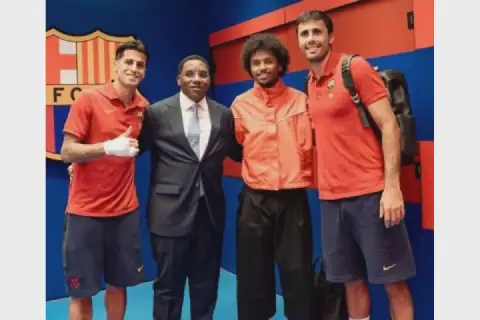 Tanzania's Makonda Meets Barcelona Stars to Boost Football Ties