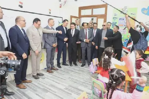 Egyptian Politician and Governorate Official Inspect School Renovations in Tanta