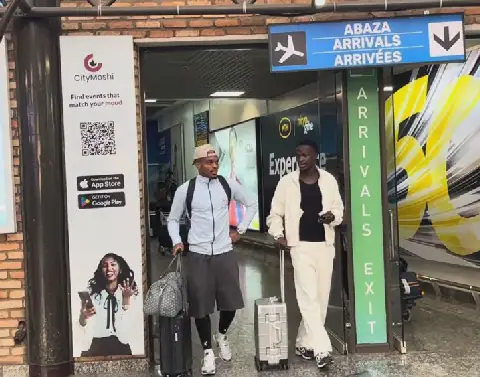 Joy-Lance Mickels and Mutsinzi Ange Arrive in Kigali to Support Rwanda's CAN 2027 Bid