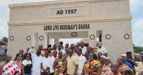 Kofi Arko Nokoe commissions Nkrumah Freedom Arch at Axim Junction