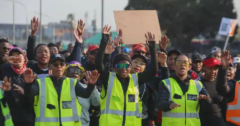The running community came together in Kempton Park, embarking on a 13km run to the Kempton Park police station in honour of the nine women who were slain in the wider Ekurhuleni region. Picture: