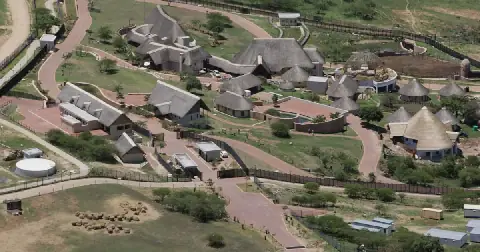 An aerial view of Jacob Zuma's homestead in Nkandla is shown in this November 14 2013 file photo. Picture: SUNDAY TIMES/TEBOGO LETSIE