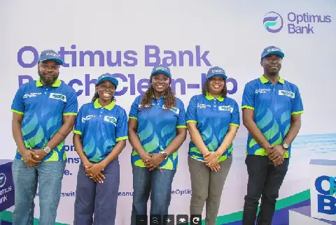 Optimus Bank Leads Cleanup of Lagos Coastline on World Cleanup Day