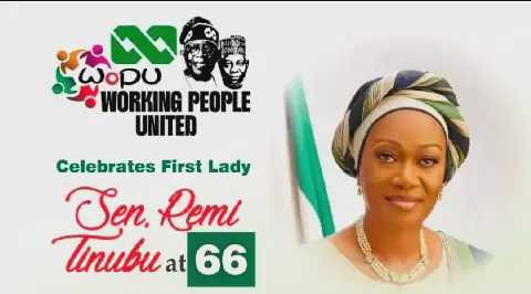 Working People United Celebrates First Lady Remi Tinubu's 66th Birthday