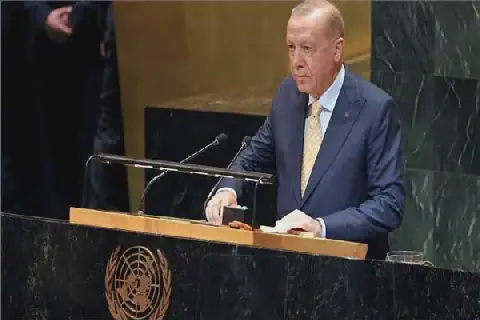 Erdogan Addresses UN General Assembly, Criticizes Israeli Government