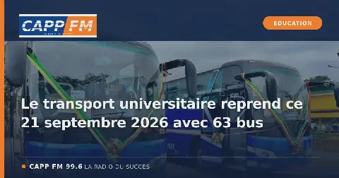 Illustration de l’article : Le transport universitaire reprend ce 21 septembre 2026 avec 63 bus