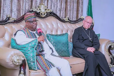 Former Archbishop of Canterbury Visits Plateau State, Meets Governor Mutfwang