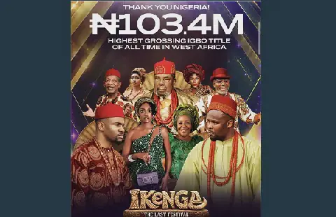 'Ikenga' Hits N100m in Cinemas, Becomes West Africa's Highest-Grossing Igbo Film