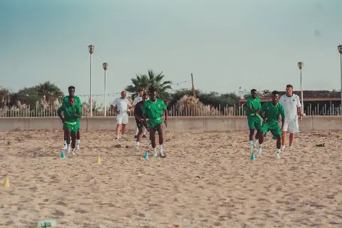 هكذا تدرب منتخب الغابون