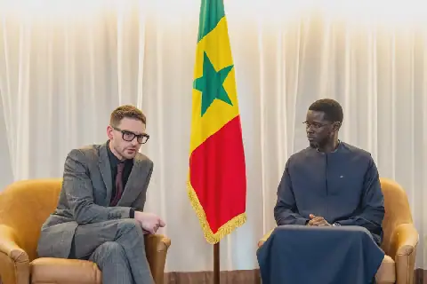 Senegalese President Meets with Alexander Soros in New York