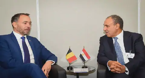 وزير الخارجية يبحث مع نائب رئيس الوزراء ووزير الخارجية البلجيكي تعزيز التعاون الاقتصادى والاستثمارى