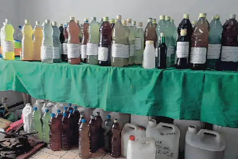 Une vue des produits proposés lors de l’exposition.