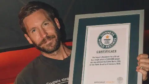 Calvin Harris sets world record with 1.6m crowd in Brazil
