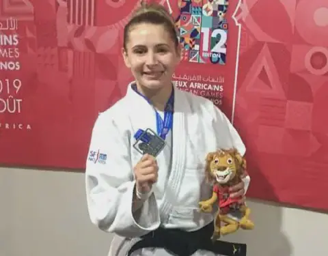 Algerian Judoka Yamina Halata Wins Silver Medal at African Games